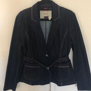 Cartonnier by Anthropology, denim blazer sz 16